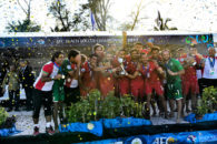 جشن قهرمانی تیم ملی فوتبال ساحلی ایران