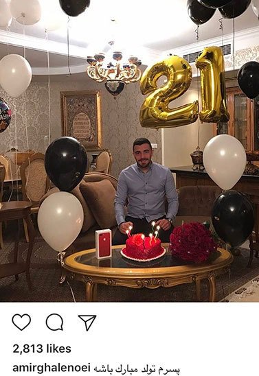 پست اینستا گرام امیر قلعه نویی