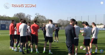 تمرینات تیم فوتبال پاریس سن ژرمن