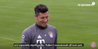 لواندوفسکی مهاجم بایرن مونیخ آماده دیدار برابر رئال مادرید