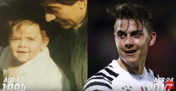 تغییرات چهره دیبالا ستاره یوونتوس از سال 1994 تا 2017