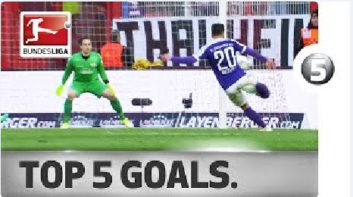 5 گل برتر هفته 27 بوندس لیگا آلمان
