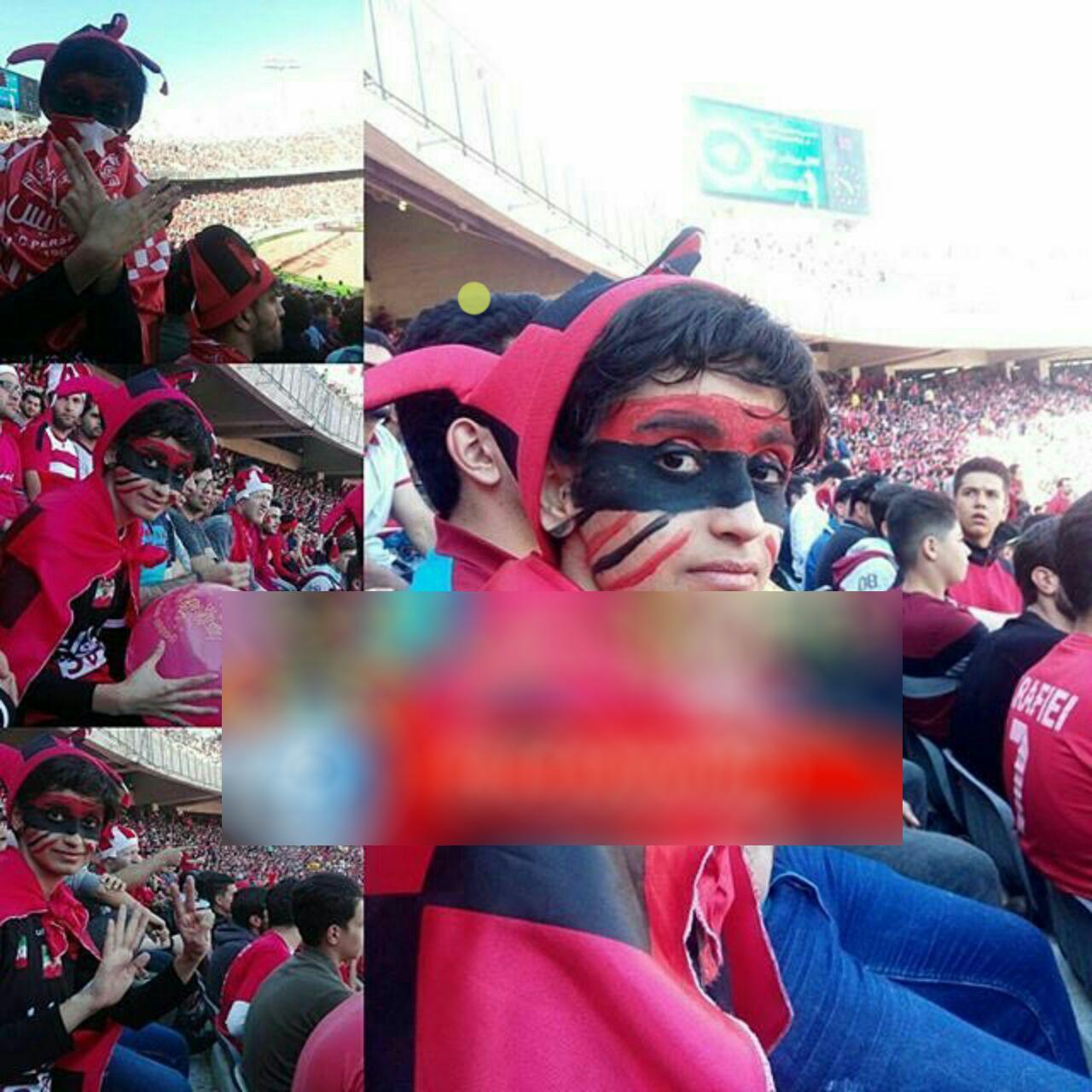 در بازی پرسپولیس و پدیده یک دختر پرسپولیسی