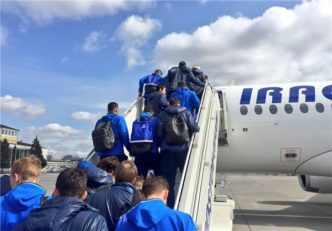 کاروان تیم فوتبال روستوف روسیه به همراه سردار آزمون