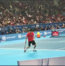 حرکات دیدنی با توپ تنیس