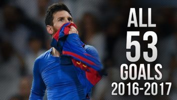 53 گل مسی برای بارسلونا 2016/2017