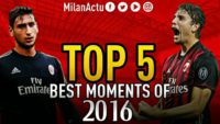 5 لحظه برتر باشگاه آث میلان 2016/2017