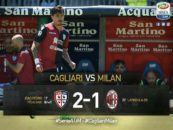 خلاصه بازی کالیاری در برابر آث میلان در سری آ ایتالیا