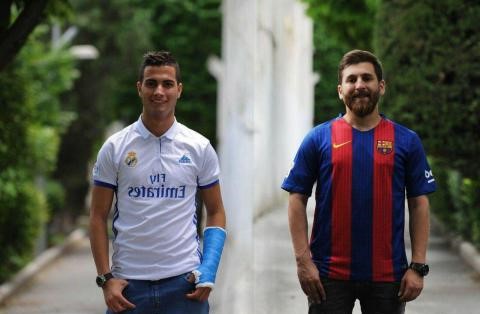 عکسی از مسی و رونالدوی ایران