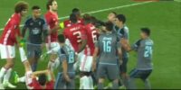 درگیری شدید در بازی منچستریونایتد و سلتاویگو