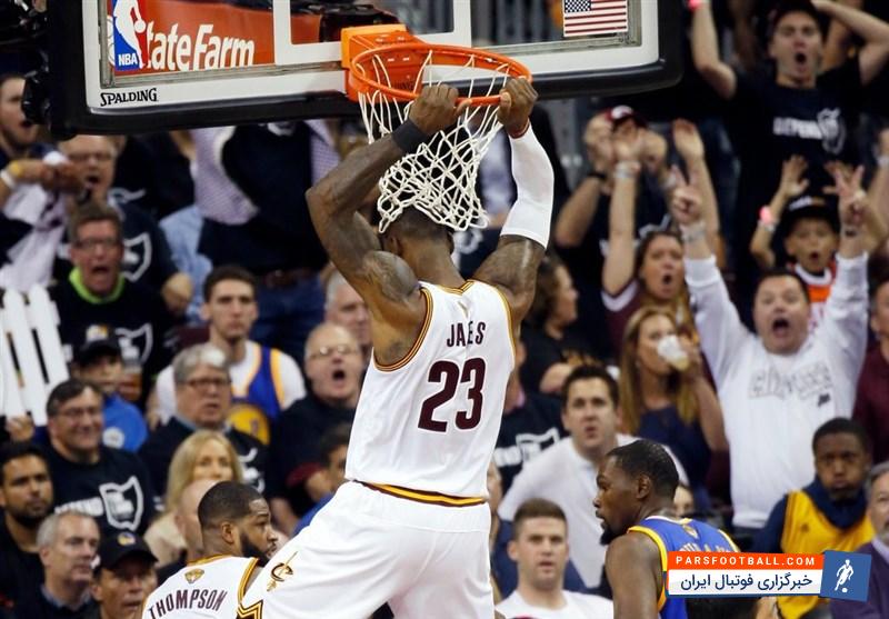 کلیولند با درخشش لبرون جیمز گلدن استیت را شکست داد