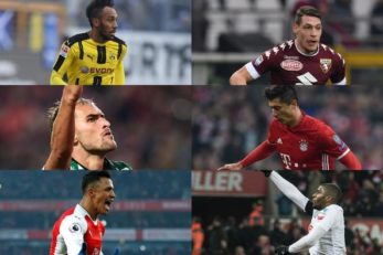 رده بندی برترین گلزنان اروپا 2016/2017