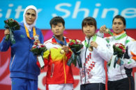 قهرمانی الهه منصوریان در لیگ ووشو چین