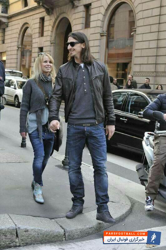 زلاتان ابراهیموویچ و همسرش