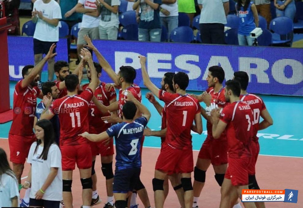 برد والیبال ایران مقابل لهستان