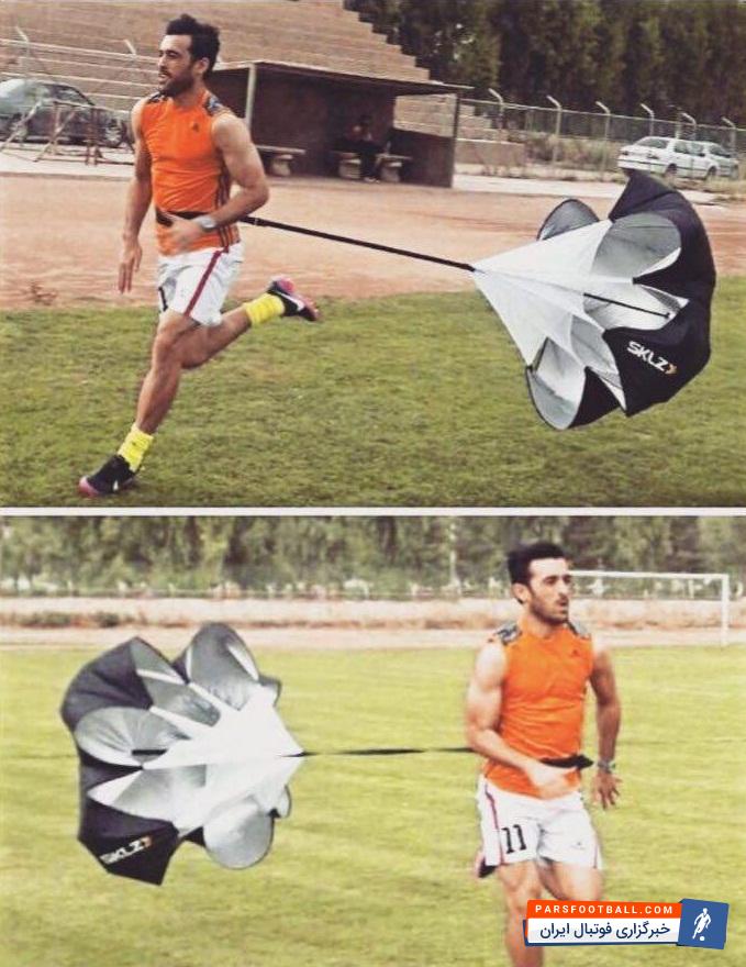 رحمانی تمرین سرعت با استفاده از چتر نجات - عشوری