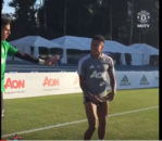 شوخی بازیکنان منچستریونایتد باهم