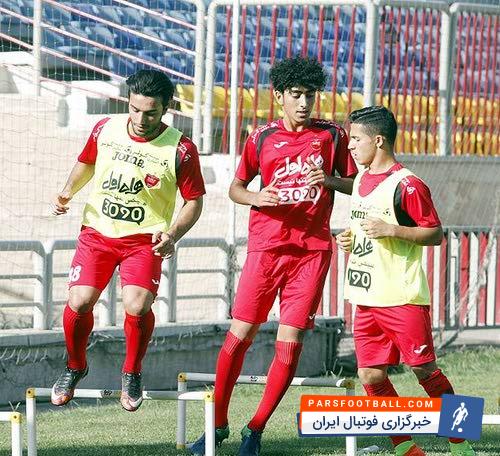 اسدی در تمرینات تیم پرسپولیس