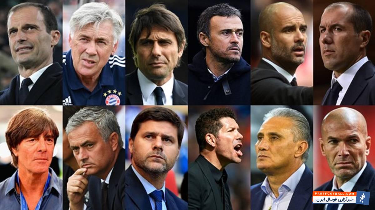 نامزد های برترین مربی فصل فوتبال جهان
