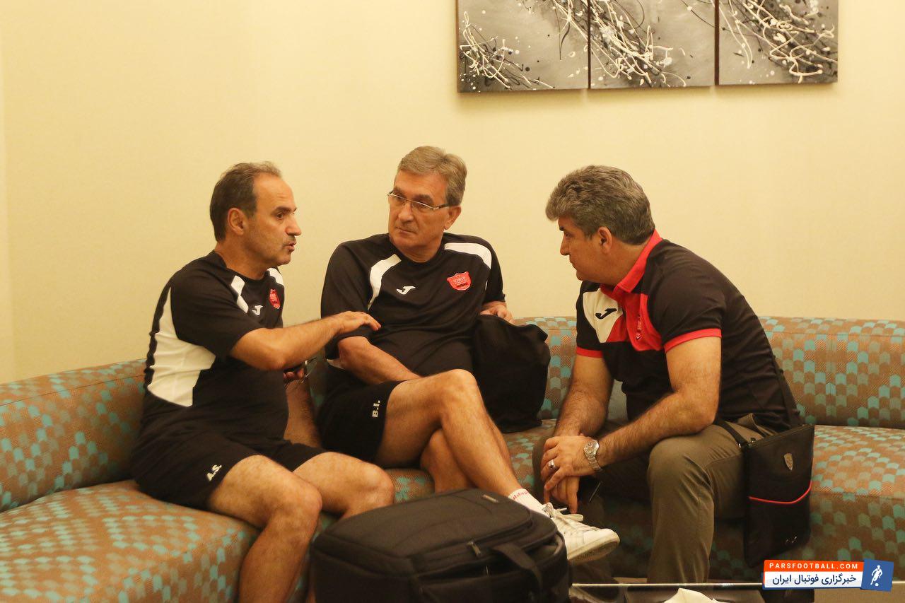 معاون اقتصادی باشگاه پرسپولیس و برانکو سرمربی پرسپولیس