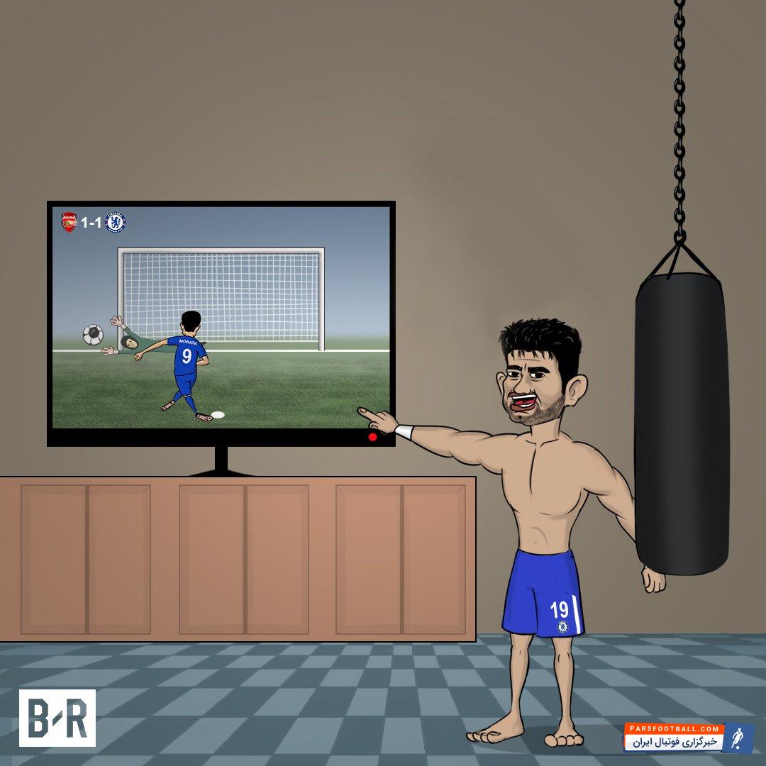 واکنش کاستا به پنالتی خرید جدید چلسی