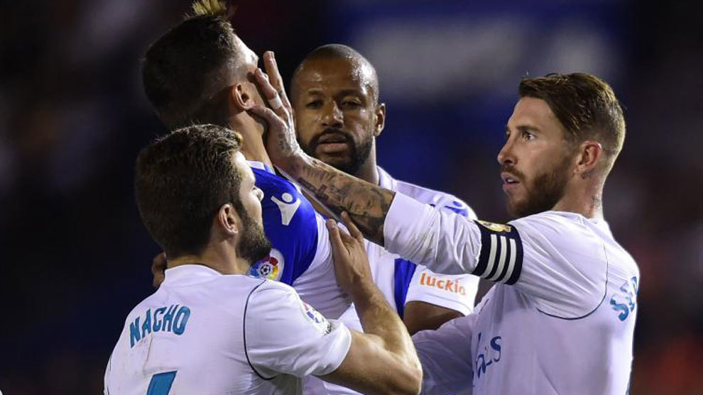 اخراج راموس در دیدار لاکرونیا برابر رئال مادرید