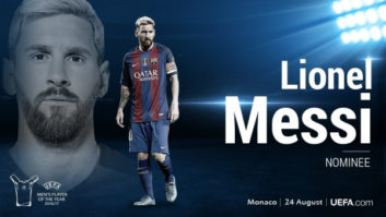 لیونل مسی ، کاندیدای بهترین بازیکن اروپا