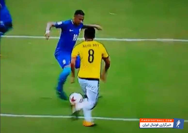 انتقام نیمار از آگیلار مدافع کلمبیا