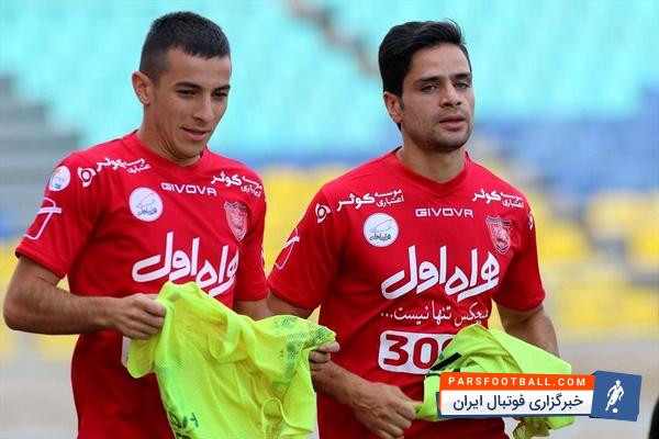 فرشاد احمدزاده و کمال کامیابی نیا بازیکن پرسپولیس