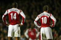 تیری هانری و دنیس برگکمپ در آرسنال