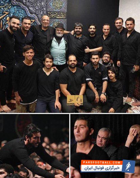 بازیکنان استقلال در مراسم عزاداری تاسوعای حسینی