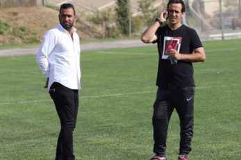 تمرین تیم فوتبال نفت طلاییه - علی کریمی - سیاوش اکبرپور