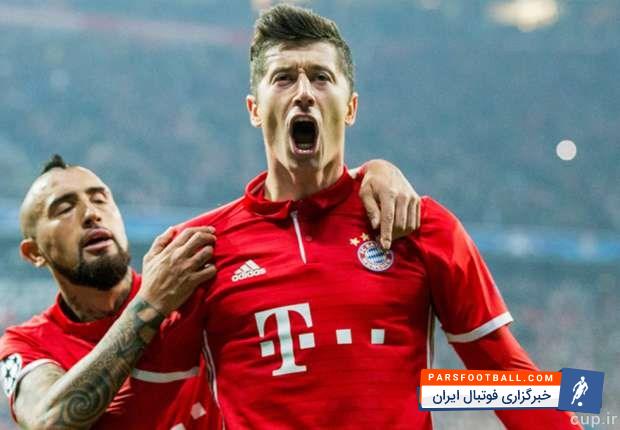 گل های لواندوفسکی برای بایرن مونیخ