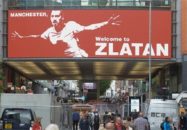 زلاتان در خیابان های شهر منچستر