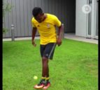 روپایی زدن تماشایی الکس ساندرو با توپ تنیس