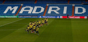 تیم فوتبال تاتنهام آخرین تمرین خود را در زمین تیم فوتبال رئال مادرید انجام داد