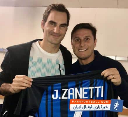 ملاقات زانتی و فدرر دو اسطوره دنیای فوتبال و تنیس