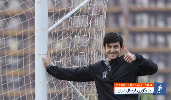 سردار آزمون مهاجم جوان و ملی پوش با روحیه در تمرینات تیم فوتبال روبین کازان