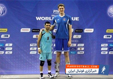 فرهاد ظریف ملی پوش سابق پیکان تهران با 165 سانتیمتر قد کوتاه قامت ترین والیبالیست جهان است