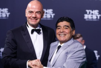 جانی اینفانتینو رئیس فیفا - مارادونا