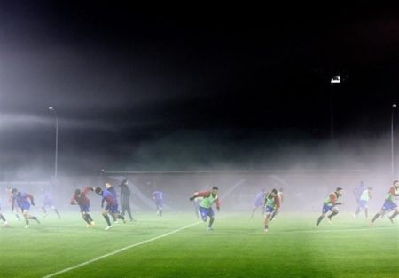 اولین تمرین تیم ملی فوتبال ایران در شهر کازان روسیه