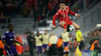 هامس رودریگز هافبک بایرن : گلزنی در آلیانز آرنا حس فوق العاده ای دارد