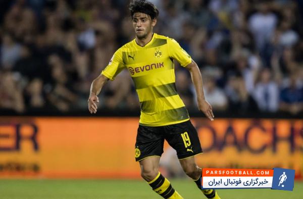 داهود هافبک 21 ساله تیم فوتبال دورتموند در بازی برابر ماگدبورگ از ناحیه سر آسیب دید