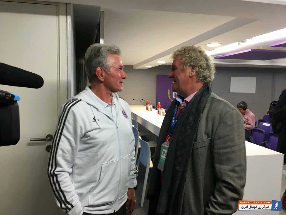 هاینکس سرمربی باواریایی ها با جان ماری فاف ، شاگرد و دروازه بان سابق تیمش، دیدار کرد