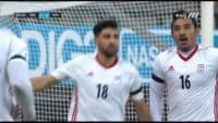 کلیپی از گل اول تیم ملی فوتبال ایران به ونزوئلا در بازی های دوستانه 22 آبان 96