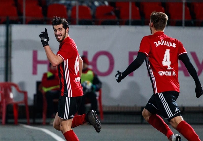 آمکار با درخشش سعید عزت اللهی توانست تیم دینامو مسکو را شکست دهد