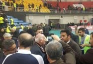 درگیری در مسابقه والیبال بین دو تیم شهرداری ارومیه و پیکان تهران