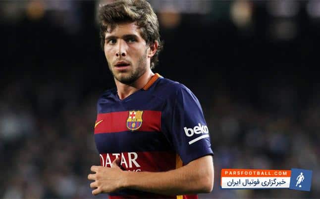 واکنش سرجی روبرتو بازیکن تیم بارسلونا به گل سالم مسی که مردود اعلام شد