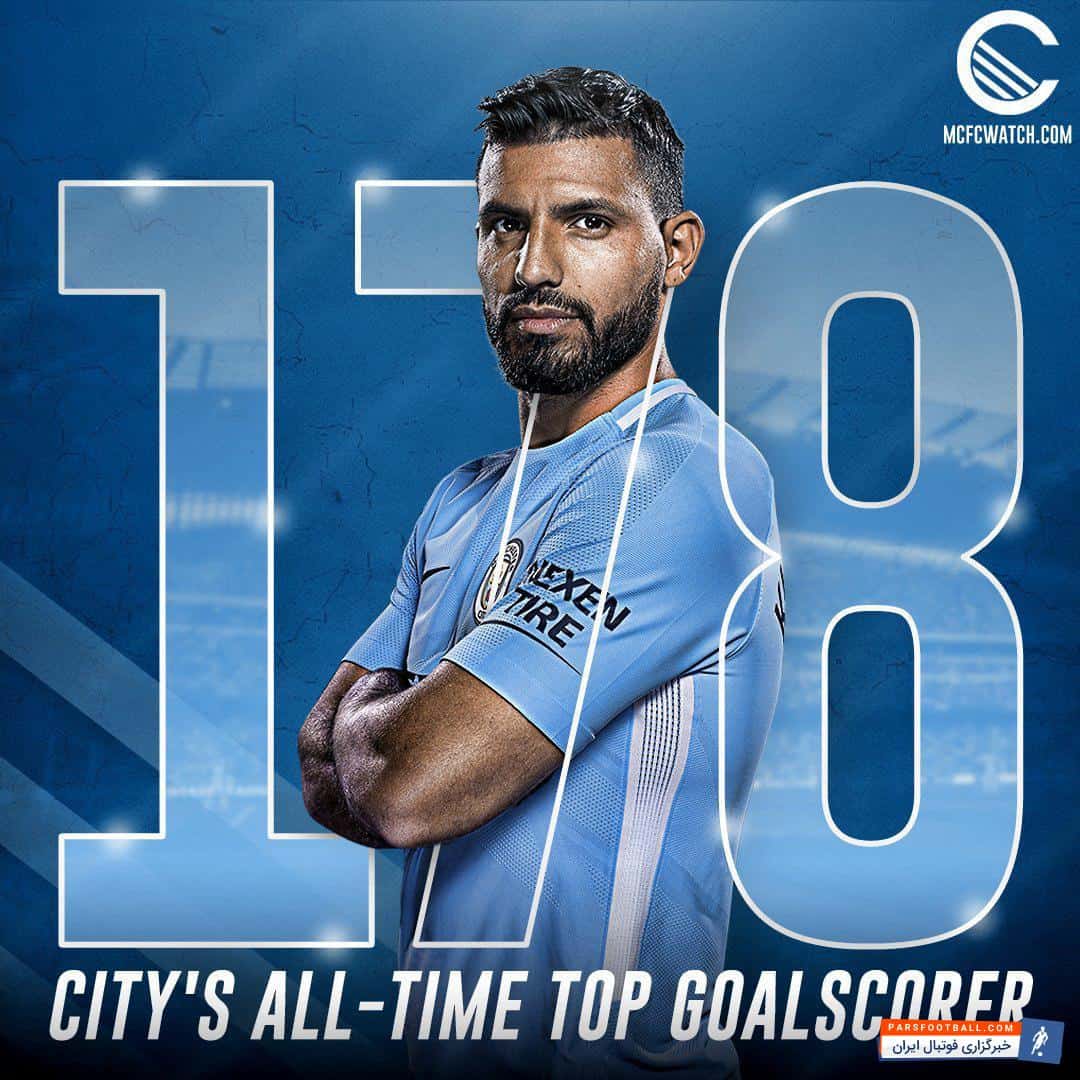 آگوئرو رکورد دار گلزنی در تاریخ باشگاه فوتبال منچسترسیتی انگلیس شد