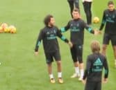 حرکات عجیب رونالدو در تمرین رئال مادرید